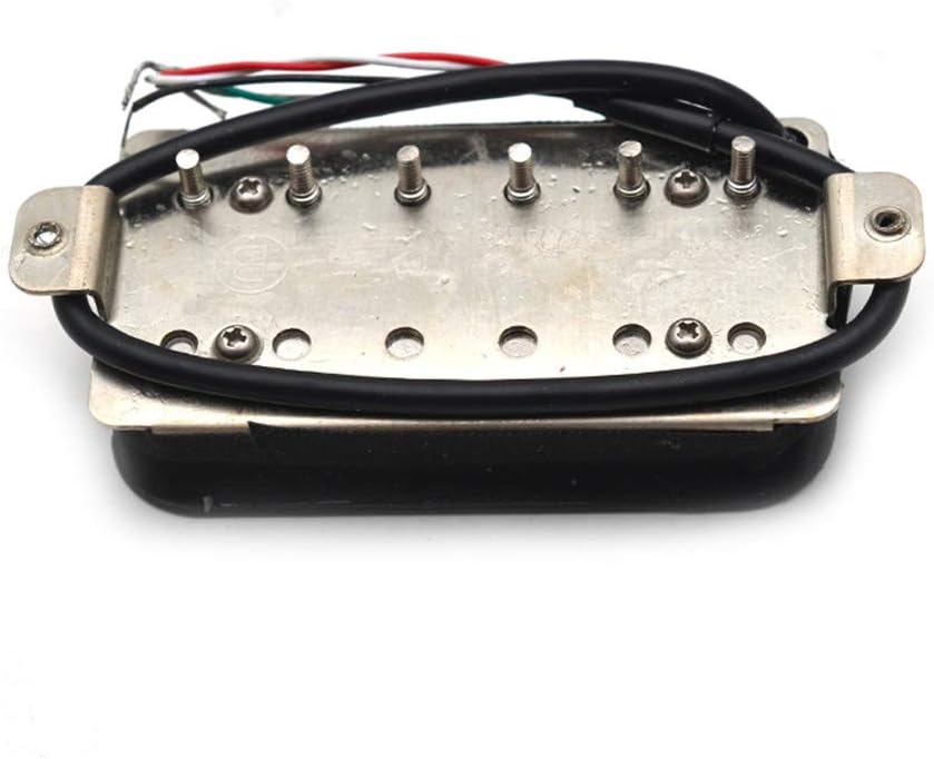 SAPHUE Alnico 5 Humbucker Pickup Double Coil Electric Guitar Pickups Set with Neck and Bridge with Prewired and Screws Parts Accessories Kit Black