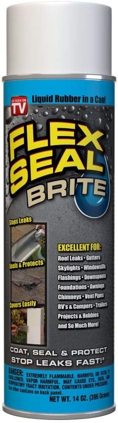 Flex Seal, 14 oz, 2-Pack, Black, Stop Leaks Instantly, Waterproof Rubber Spray On Sealant Coating, Perfect for Gutters, Wood, RV, Campers, Roof Repair, Skylights, Windows, and More