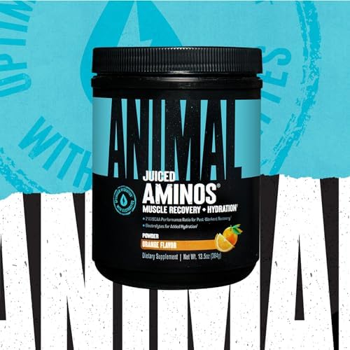 Animal Juiced Amino Acids - BCAA Powder EAA Matrix Plus Hydration with Electrolytes and Sea Salt Anytime Recovery and Improved Performance, Grape Flavor, 30 Servings