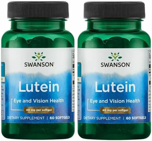 Swanson Lutein Eye Vision Retina Macula Health Supplement 40 mg 60 Softgels Sgels