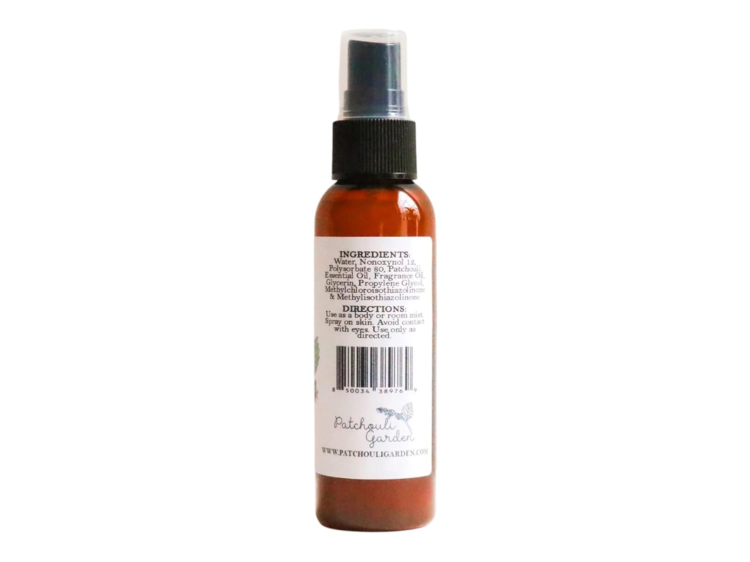 Patchouli Sandalwood Perfume Body Spray