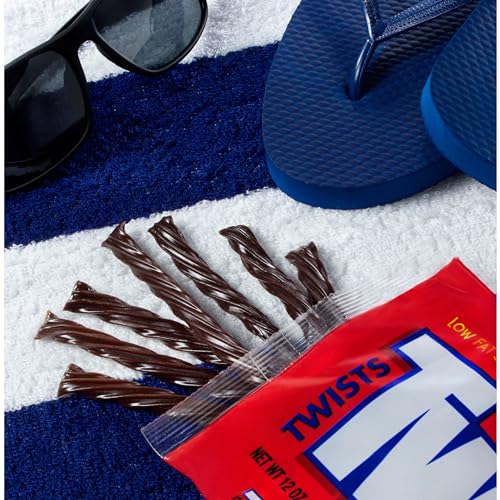 TWIZZLERS Twists, Chocolate Flavor (12-Ounce Bag) | Chocolate flavored TWIZZLERS Twists in a resealable bag for candy bowls, parties and movie nights.