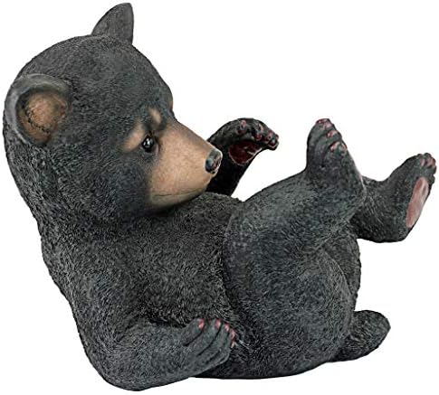 Design Toscano QM2594300 Roly-Poly Bear Cub Statue, Walking Bear,Full Color