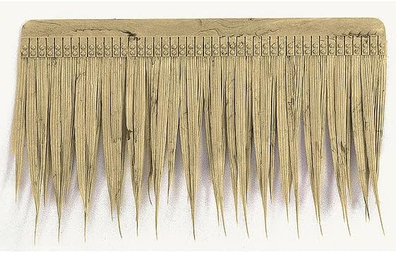 19in x 11in Outdoor UV-Proof Artificial Thatch Shingle -Natural (Pack of 15)