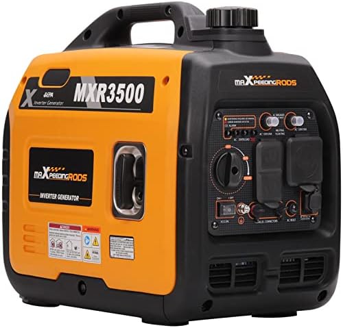 MaXpeedingrods 3500 Watt Portable Inverter Generator EPA Compliant, Gasoline | Compact and Lightweight for Home Backup Power, Outdoor Camping