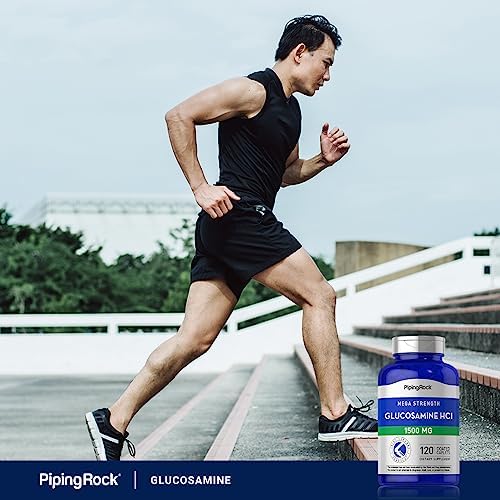 Piping Rock Glucosamine HCL 1500mg | 120 Caplets | Mega Strength | Non-GMO & Gluten Free Supplement
