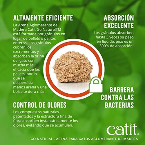 Catit Go Natural Wood Clumping Cat Litter 6.4 lb