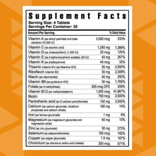 Youngevity Beyond Tangy Tangerine 2.0 Multivitamin Mineral Tablets, 2-Pack | 240 tablets, 60 servings, prebiotics, probiotics, amino acids, enzymes, sugar-free, gluten-free, 160,000 ORAC, travel-ready
