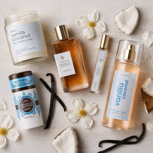 Lavanila Vanilla Coconut Perfume, Travel Size Roller 0.32 Oz | Clean Vanilla Perfume for Women, Long Lasting Eau de Parfum with Madagascar Vanilla – Natural Fragrance, Women’s Fragrances