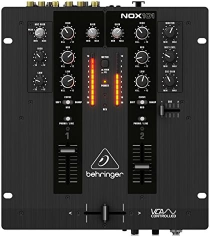 Behringer PRO MIXER NOX101 Premium 2 Channel DJ Mixer with Full VCA-Control and Ultraglide Crossfader