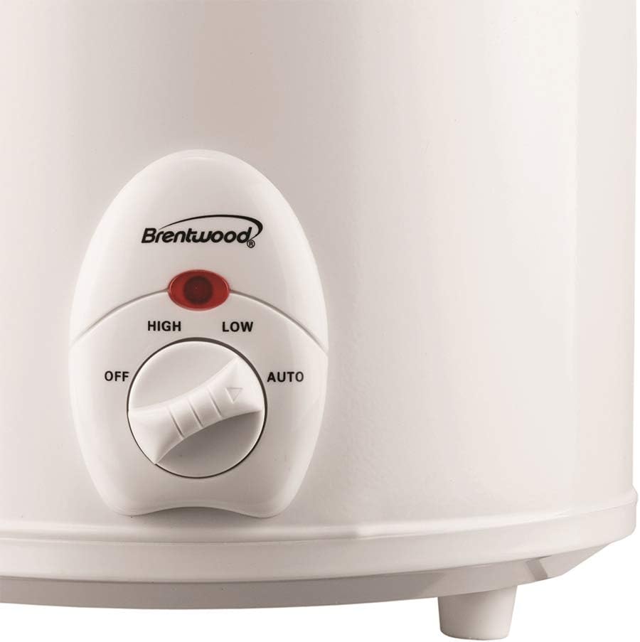 Brentwood SC-135W Appliances 3 quart Slow Cooker, White