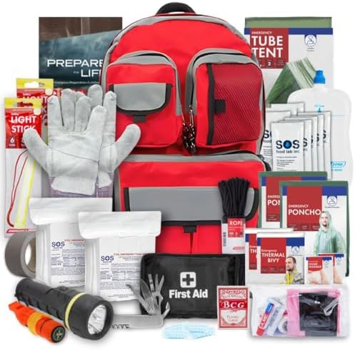 Family Emergency Kit | All-in-one Survival Kit Backpack for Earthquake, Flood, Disaster Relief, Civil Unrest & Outdoor - Survival Bag & Emergency Preparedness Kit for Families