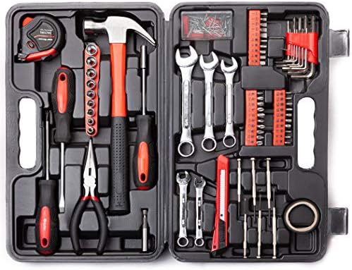 CARTMAN 148-Piece Automotive And Household Tool Set, Blue Repair Kit Case