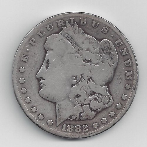 1882-CC Morgan Silver Dollar