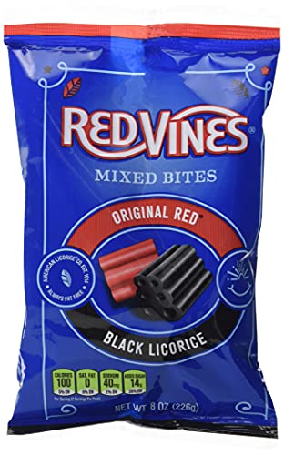 Red Vines Licorice Twists, Original Red Flavor, Soft & Chewy Candy, 4 Ounce (Pack of 24)