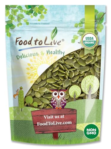 Food to Live Organic Raw Pepitas, 18 Pounds — Non-GMO, Pumpkin Seed Kernels, Unsalted, No Oil, No Shell, Vegan, Kosher, Bulk. Keto Snack.