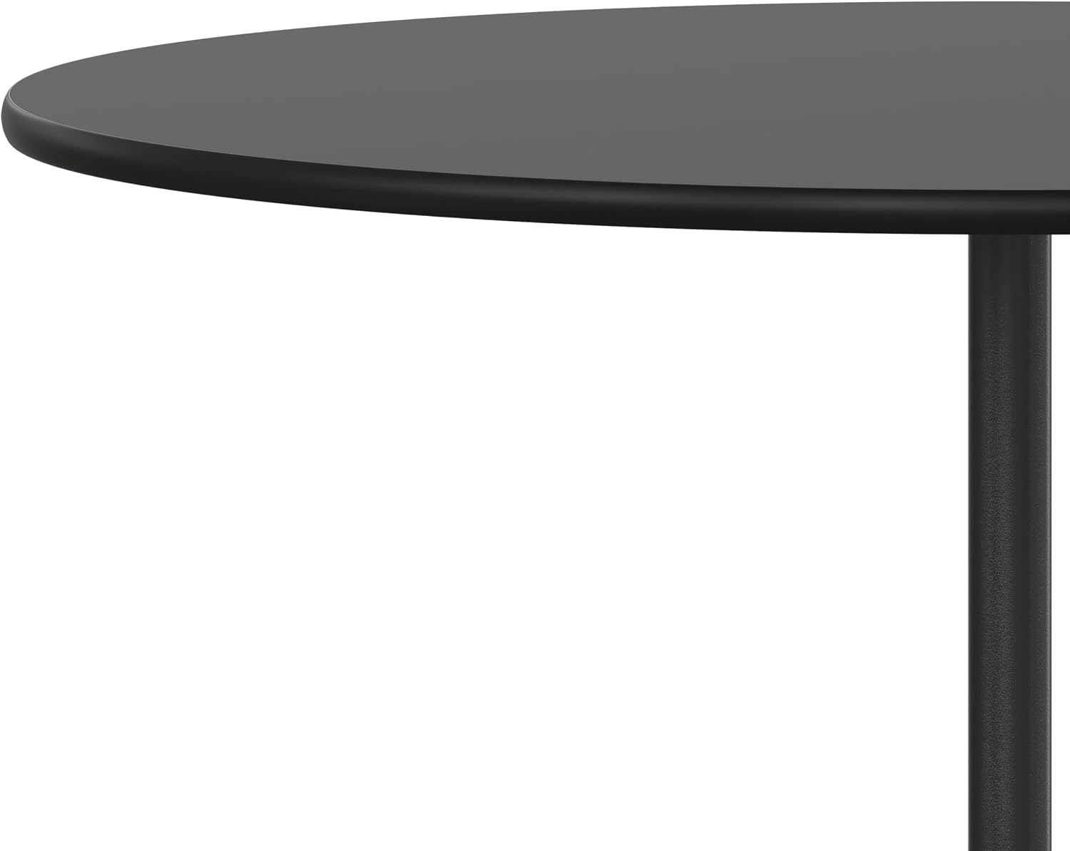 Flash Furniture Lars 24" Round Wood Cocktail Table with 30" and 42" Adjustable Columns, Adjustable Bar Height, for Events or Home Use