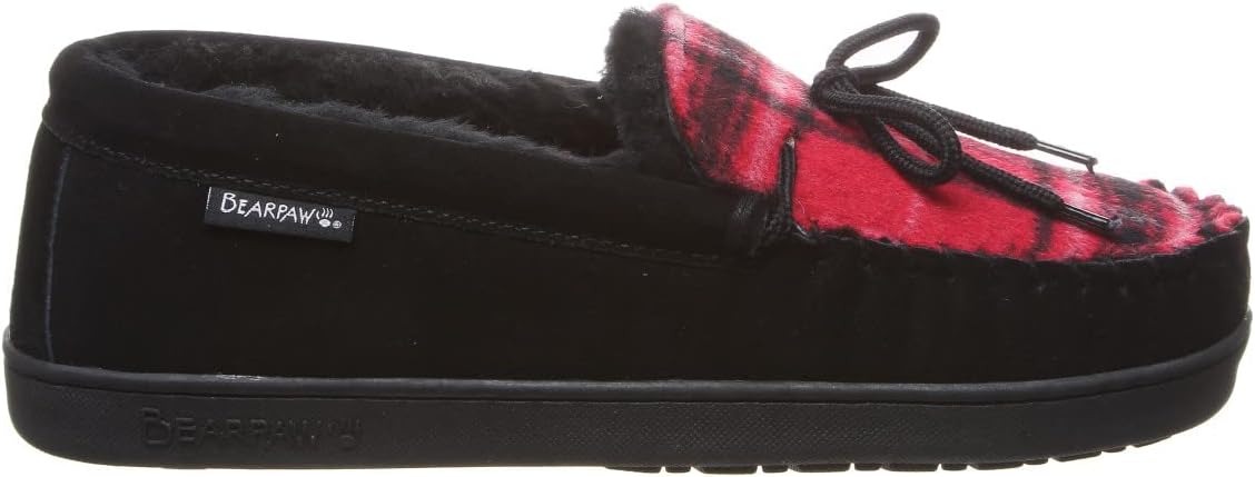 BEARPAW Moc II 2 - Men's Sheepskin Slipper - 1295M | Comfortable & Lightweight Men's Shoe, Medium Fit, Multiple Colors