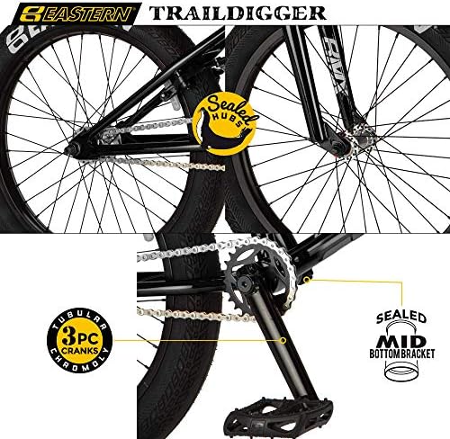 Eastern Bikes Eastern BMX Bikes - Element Model 20 Inch Bike. Lightweight Freestyle Bike Designed by Professional BMX Riders at