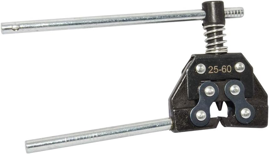 Aobbmok Roller Chain Tools Kit #25-60 Holder Puller&Breaker Cutter for Bicycle,Motorcycle Chains (Carbon Steel)