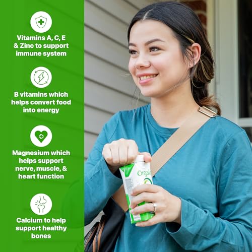 ORGAIN Organic Creamy Chocolate Fudge Shake 12 Pack, 11 FZ | Ready to drink grass-fed dairy protein, meal replacement, 20 vitamins & minerals, fruits & vegetables, non-GMO, gluten-free