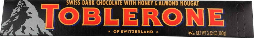 Toblerone Dark Chocolate Bar Candy, 3.52 Ounce -- 80 per case.