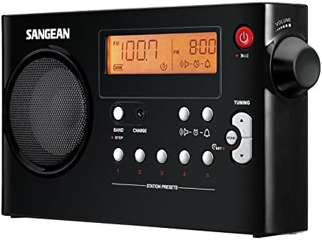 Sangean PR-D7 AM/FM Digital Rechargeable Portable Radio - White, One Size