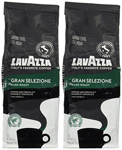 Lavazza Italian Roast Ground Coffee 12oz Bag, Extra Dark Roast (Pack of 1) - Package May Vary