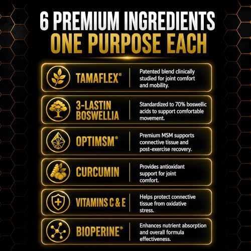 ALLMAX Advanced AllFlex Joint Support Capsules, 60 Count, 30 Servings