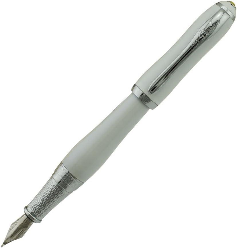 Duke Fude Nib Fountain Pen Medium to Broad Nature Mother Pearl on Cap with Pen Pouch sketching Art Drawing Signature Calligraphy Pen Case Set