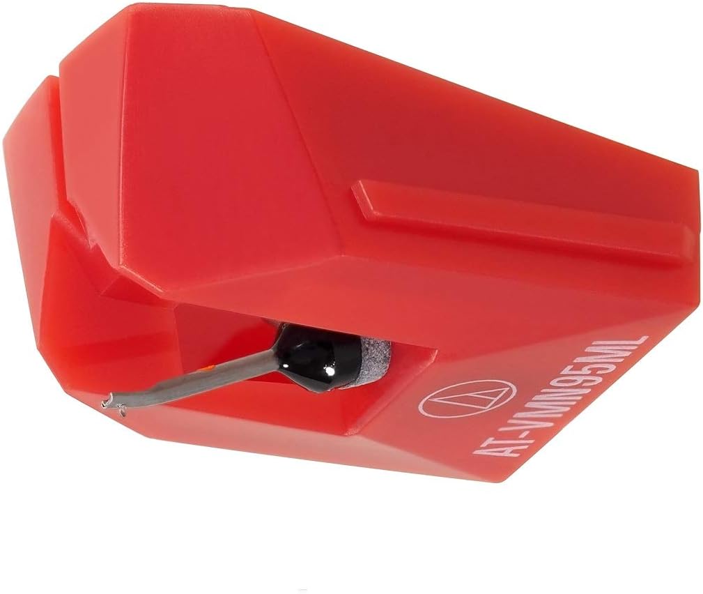 Audio-Technica AT-VMN95ML Microlinear Replacement Turntable Stylus Red