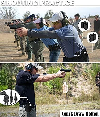 M P 2.0 9mm Holster for S&W M&P 9mm/.40 Full-Size, S&W M&P 2.0 9mm/40 Compact(Not for Shield), Belt Carry Gun Holster