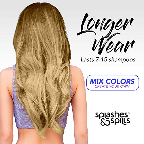 Semi-Permanent Butter Blonde Hair Dye - Vibrant 2.36 Oz. Tubes Temporary Hair Color - Ammonia and Peroxide Free -Vegan and 100% Cruelty-Free Toner - Lasts for 7-15 Shampoos - by Splashes and Spills