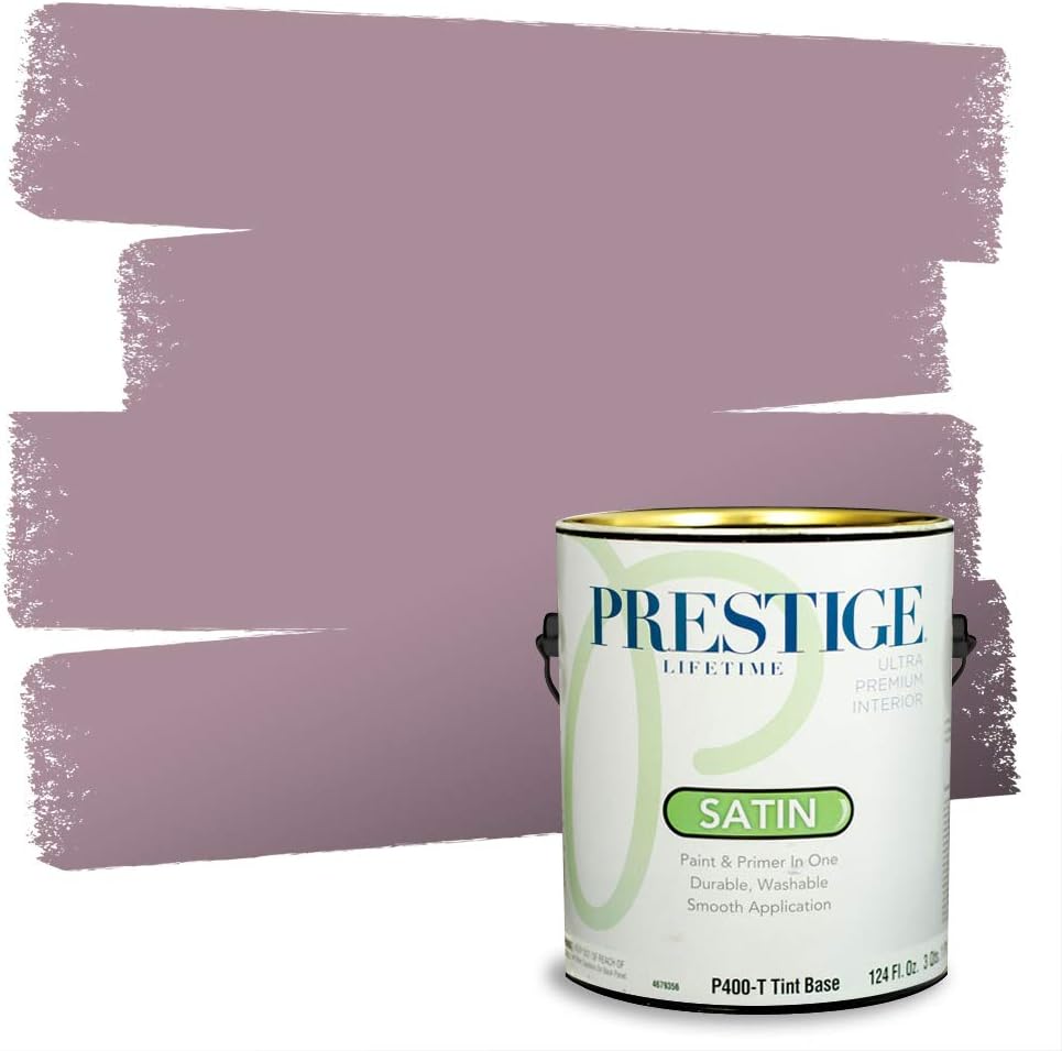 PRESTIGE Paints Exterior Paint and Primer In One, 1-Gallon, Satin, Comparable Match of Sherwin Williams* Ash Violet*