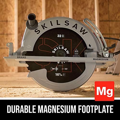 SKIL 16-5/16 In. Magnesium Worm Drive Skilsaw Circular Saw - SPT70V-11 | Cuts thick stock in one pass, square-cut footplate, brass gearing