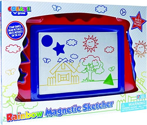 Lollipop PAW Patrol Magnetic Drawing Board with Stylus and 3 Stamps, for Girls or Boys (Pink)…