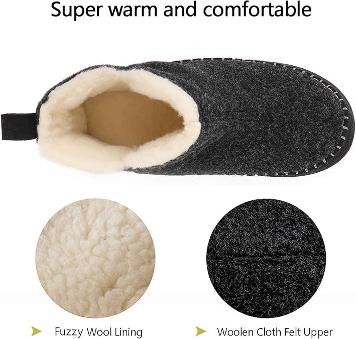 Zizor Women's Moccasin Bootie Slippers, Memory Foam House Shoes