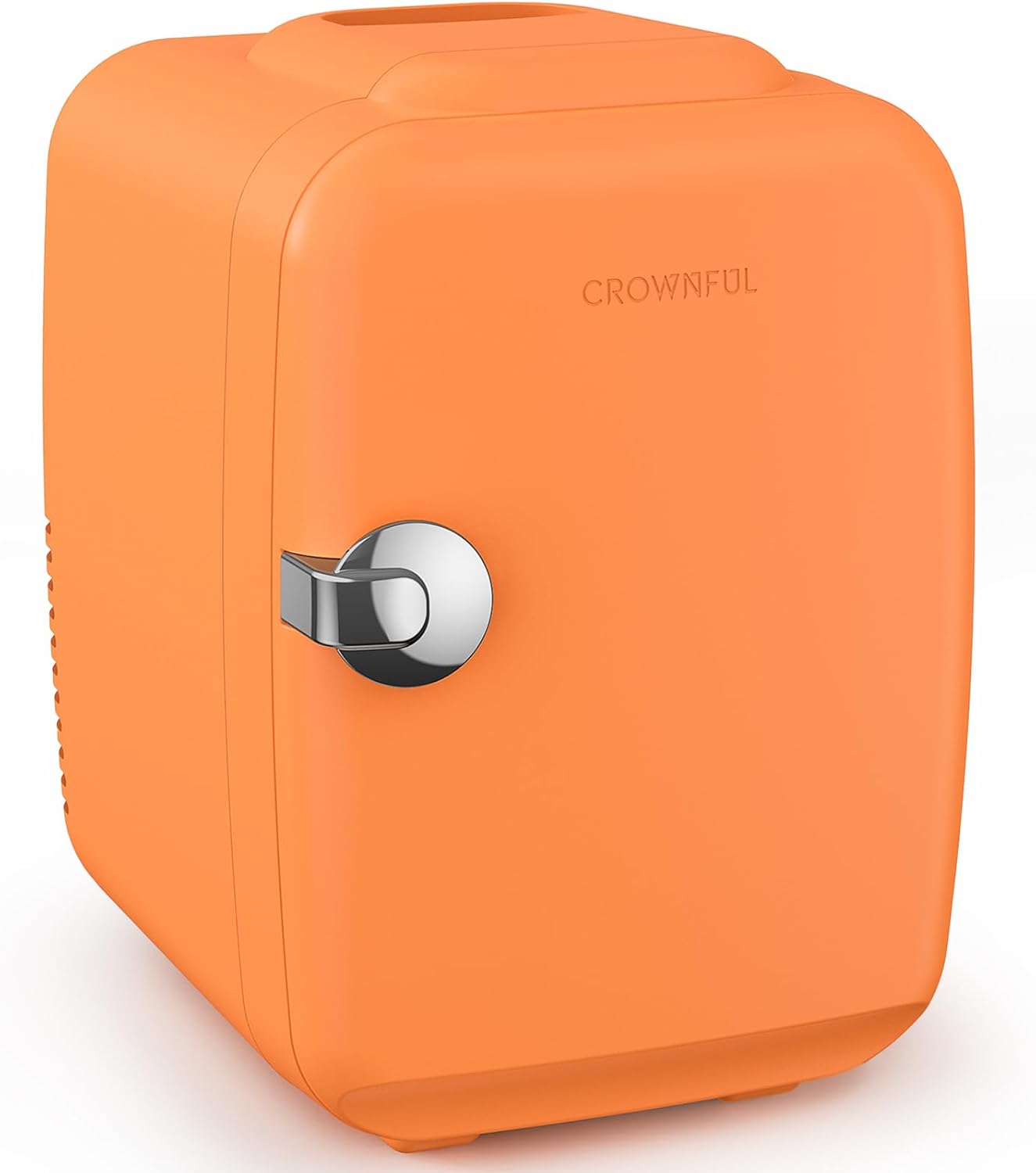 CROWNFUL Mini Fridge, 4 Liter/6 Can Portable Cooler and Warmer Personal Refrigerator for Skin Care, Cosmetics, Beverage, Food, Great for Bedroom