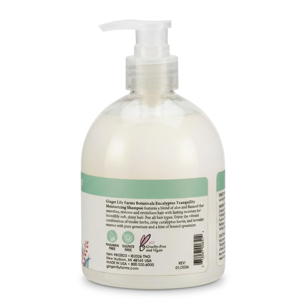 Ginger Lily Farms Botanicals Moisturizing Shampoo for All Hair Types, Coco Mango, 100% Vegan & Cruelty-Free, Coconut Mango Scent, 1 Gallon (128 fl oz) Refill | for Hands, Body & Hair, Moisturizing Wash, Salon Wash, Spa Cleanser, Salon & Spa Essentials, M…