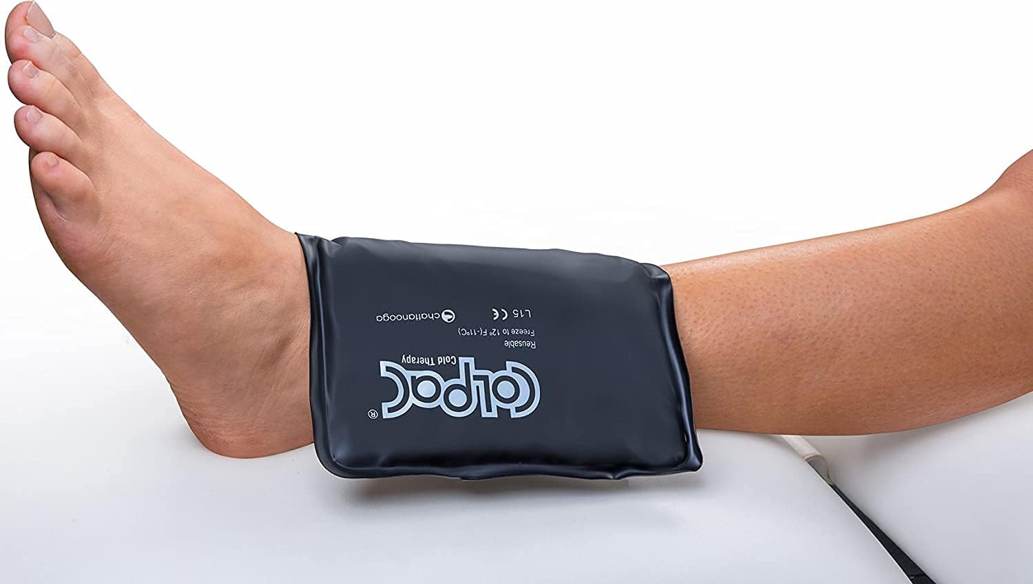 Chattanooga ColPac - Reusable Gel Ice Pack - Black Polyurethane - Standard - 10 in x 13.5 in - Cold Therapy - Knee, Arm, Elbow, Shoulder, Back - Aches, Swelling, Bruises, Sprains, Inflammation