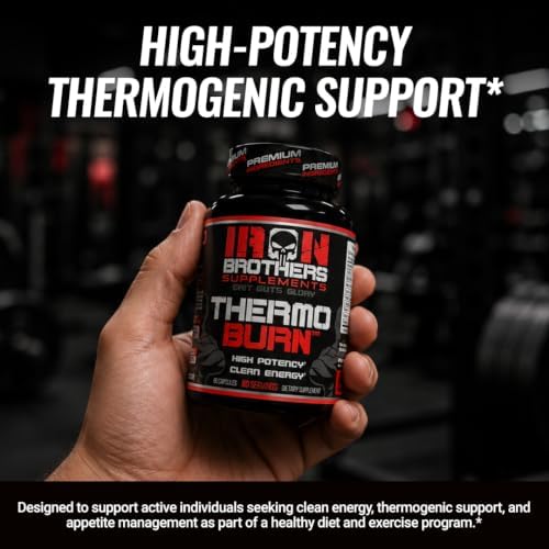 Iron Brothers Thermo Burn Hardcore Fat Burner – High Stim Thermogenic with Yohimbine HCl