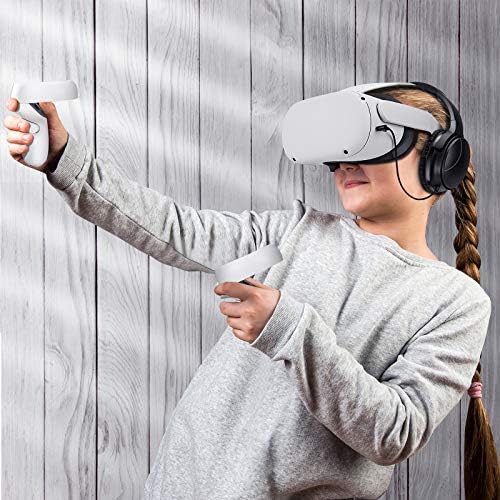 SARLAR VR Gaming Headphones for Quest 2/Quest 3 Increase VR Immersion, Custom Length Cable, Optimized Gaming Audio Driver