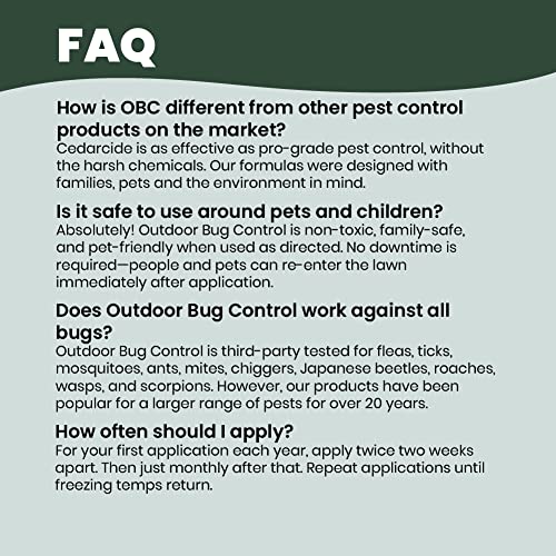 Cedarcide Outdoor Lawn and Garden Kit (Small) Includes Outdoor Bug Control Concentrate Cedar Oil Pint and Cedarcide Granules