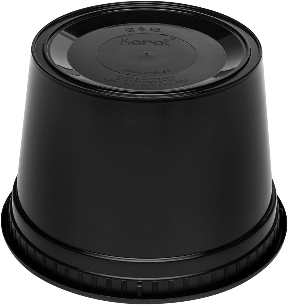 Karat [32oz - 240 ct] Clear PP Injection Molded Round Deli Containers with Lids (FP-IMDC32-PP)