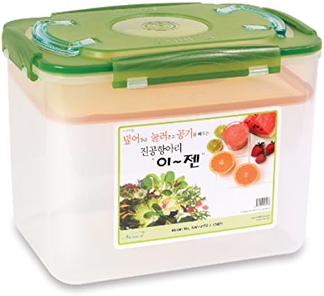 Premium Kimchi, Sauerkraut Container Probiotic Fermentation with Inner Vacuum Lid (Earthenware Brown, 0.45 gal/ 1.7L)