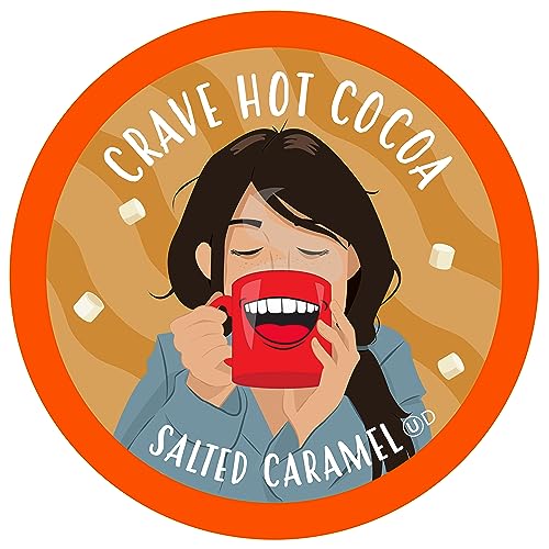 Crave Hot Chocolate Pods, Compatible with 2.0 K-Cup Brewers, Mint Chocolate, 40 Count