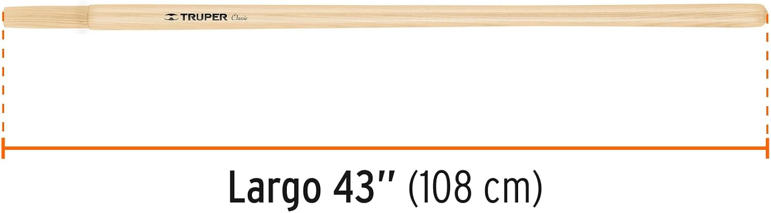 TRUPER MG-PL Replacement Handles For Long D-Handle Shovels 43" (109cm)