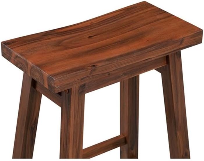 Boraam Sonoma Saddle Stool, Chestnut