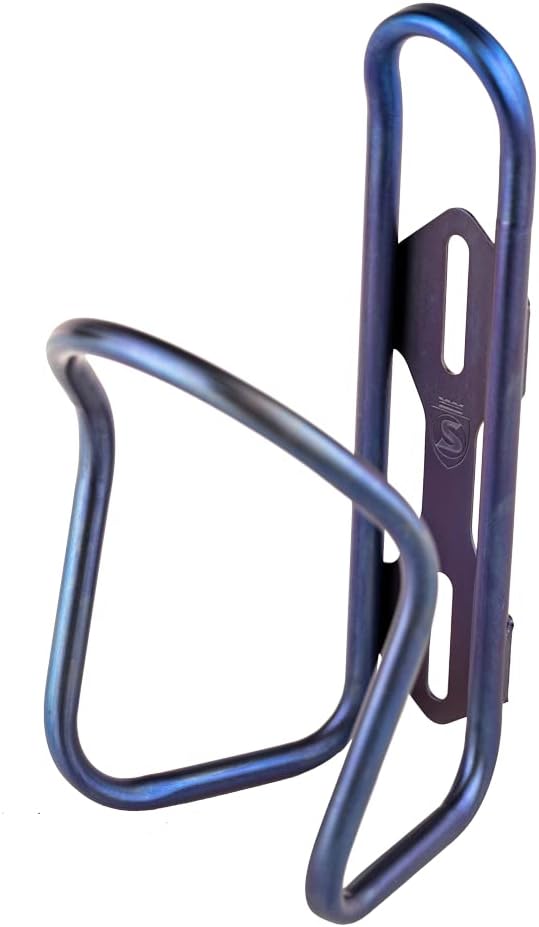 SILCA Sicuro Titanium Bike Water Bottle Holder, Lightweight - Silver
