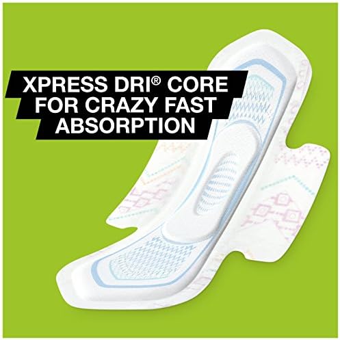 U by Kotex Cleanwear Ultra Thin Pads with Wings, Heavy Flow, 32 Count